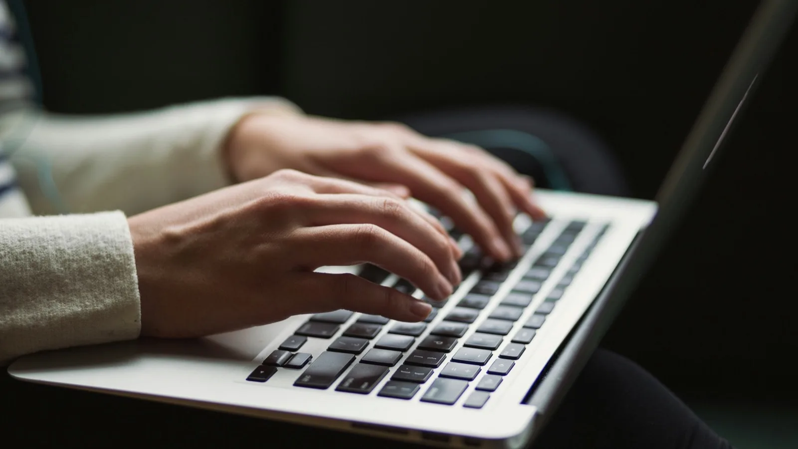 Person using a laptop to access the EmaraTax portal in the UAE